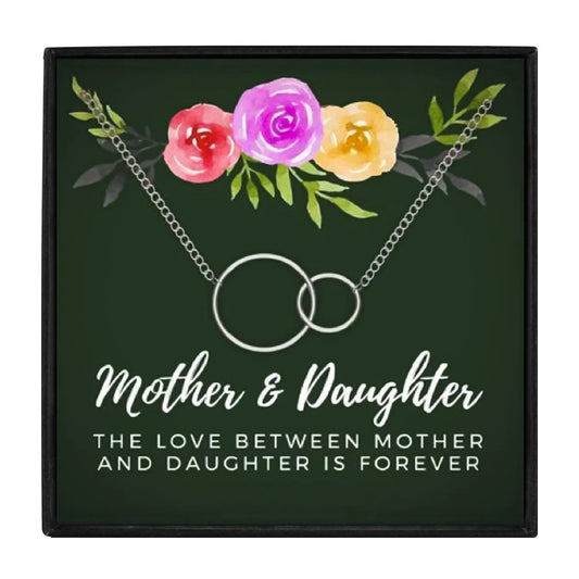 Mother Daughter Gift Necklace Set - mom and daughter necklaces - Mother Daughter Gift Necklace Set - txx191Q3 Gift Box - by Hunny Life