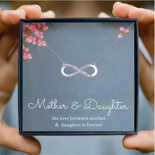 Mother Daughter Infinity Necklace Gift Set - mom and daughter necklaces - Mother Daughter Infinity Necklace Gift Set - Default Title - by Hunny Life
