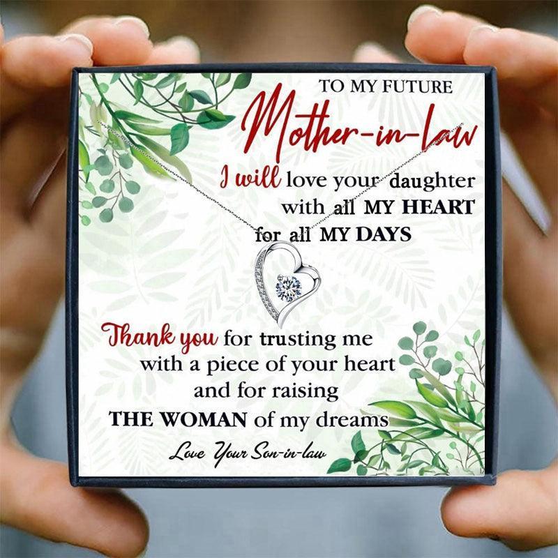 Mother in Law Heart Pendant Necklace Gift Set - mother in law Necklaces - Mother in Law Heart Pendant Necklace Gift Set - Default Title - by Hunny Life