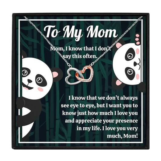 Mother You Are My Best Friend, Double Heart Necklace - mom necklaces - Mother You Are My Best Friend, Double Heart Necklace - Double Heart - by Hunny Life