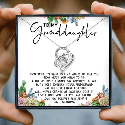 My Beautiful Granddaughter Necklace From Grandma - Granddaughter necklaces - My Beautiful Granddaughter Necklace From Grandma - Default Title - by Hunny Life