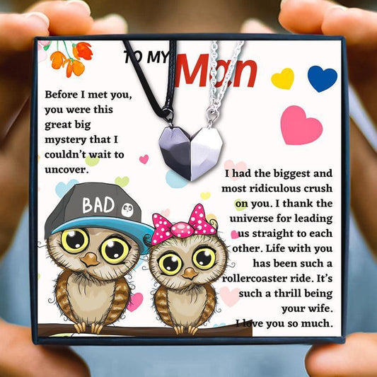 My Dear Husband Couple Necklace Gift Set From Wife - husband necklace - My Dear Husband Couple Necklace Gift Set From Wife - Default Title - by Hunny Life