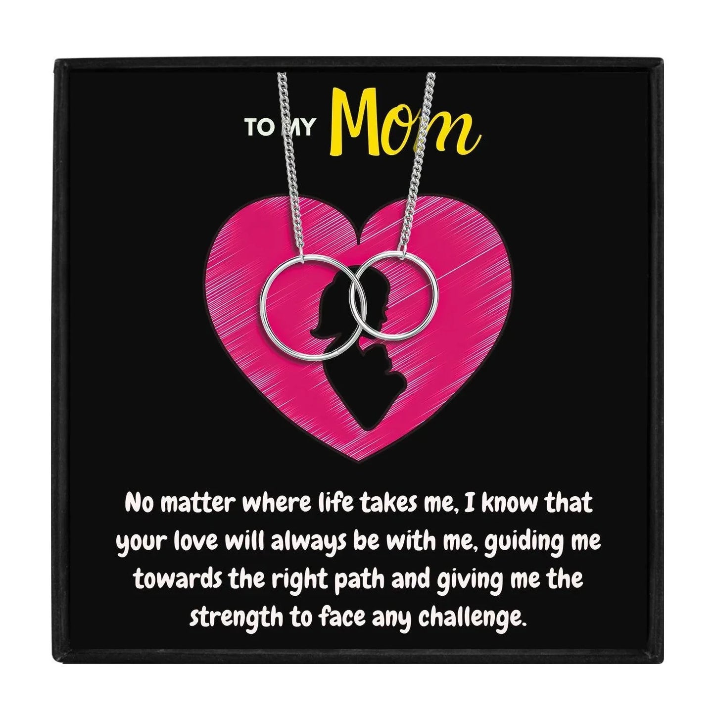 Necklace For Mom She'll Always Treasure - mom necklaces - Necklace For Mom She'll Always Treasure - Silver - by Hunny Life