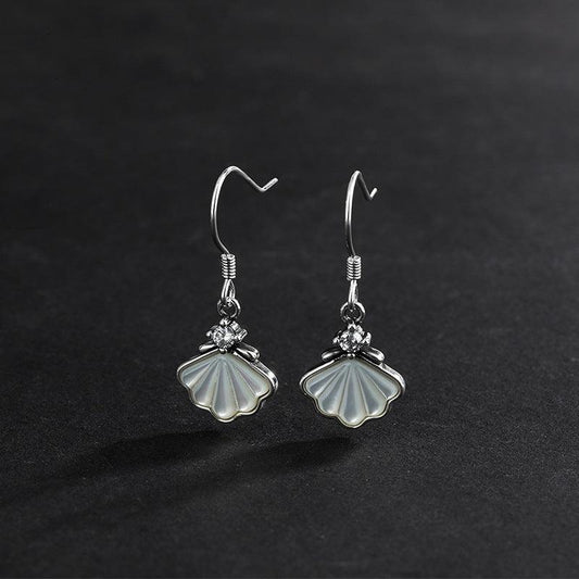 One Shell Sterling Silver 925 Ear Clip Earrings - Earrings - One Shell Sterling Silver 925 Ear Clip Earrings - Silver - by Hunny Life