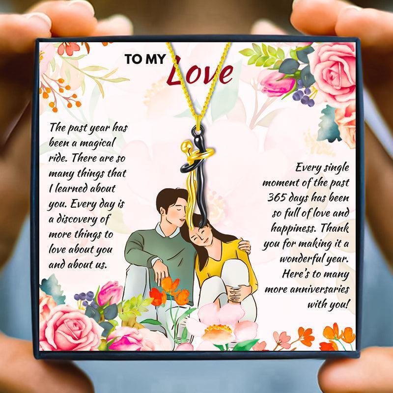 One Year Anniversary Gifts For Girlfriend - anniversary gift - One Year Anniversary Gifts For Girlfriend - Black and Gold - by Hunny Life