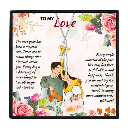 One Year Anniversary Gifts For Girlfriend - anniversary gift - One Year Anniversary Gifts For Girlfriend - Silver and Gold - by Hunny Life