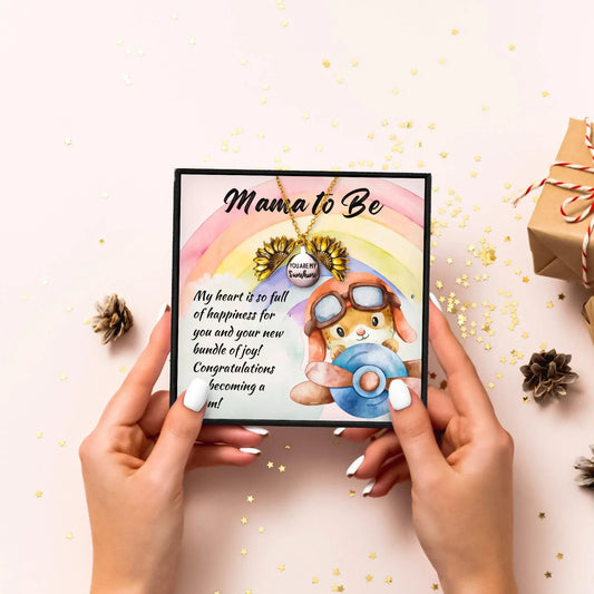 Perfect Gift For A Mama-to-be In Your Life - Mom To Be Necklace - Perfect Gift For A Mama-to-be In Your Life - Gold - by Hunny Life
