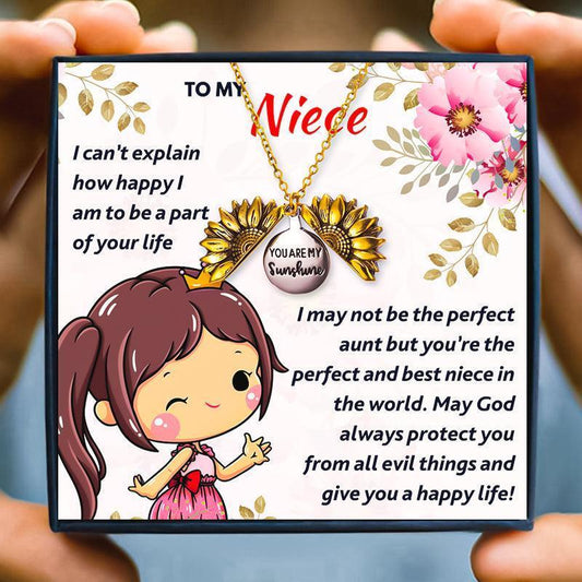 Personalized Gifts for Niece From Her Favorite Aunt - Niece Necklace - Personalized Gifts for Niece From Her Favorite Aunt - Default Title - by Hunny Life