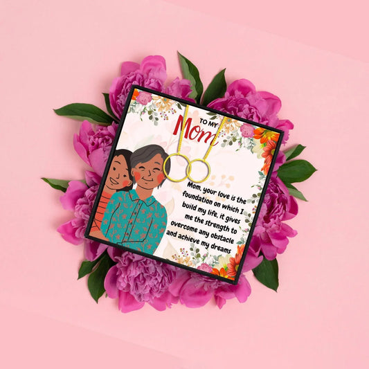 Personalized Mom Necklaces With Heartfelt Message - mom necklaces - Personalized Mom Necklaces With Heartfelt Message - Rose Gold - by Hunny Life