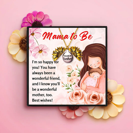 Pregnancy Gift Set & Moms to Be Gifts - Mom To Be Necklace - Pregnancy Gift Set & Moms to Be Gifts - Gold - by Hunny Life