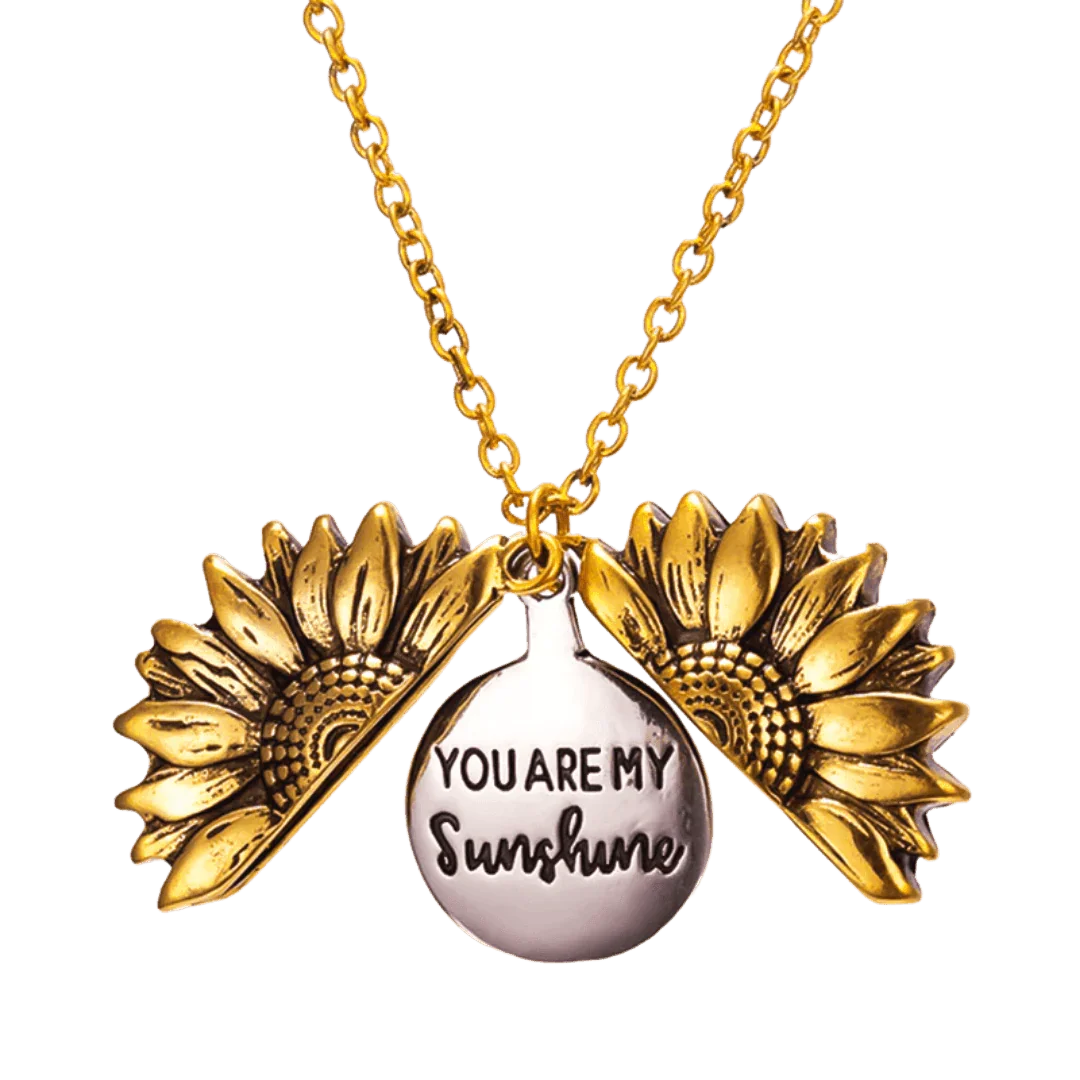 Romantic Sunflower Pendant Necklace To My Love - Girlfriend Necklaces - Romantic Sunflower Pendant Necklace To My Love - Default Title - by Hunny Life