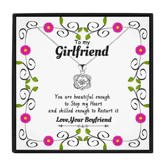 Rose Gold Necklace Gift for Girlfriend - Girlfriend Necklaces - Rose Gold Necklace Gift for Girlfriend - Rosegold Gift Box - by Hunny Life