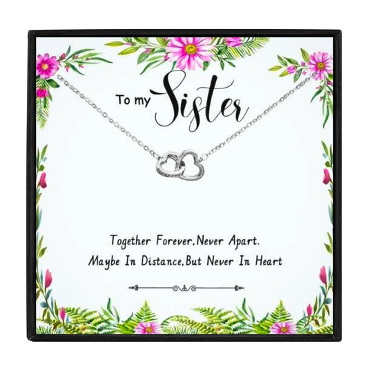 Rose Gold Necklace Gifts for Sister - sister necklaces - Rose Gold Necklace Gifts for Sister - p15Silver Gift Box - by Hunny Life