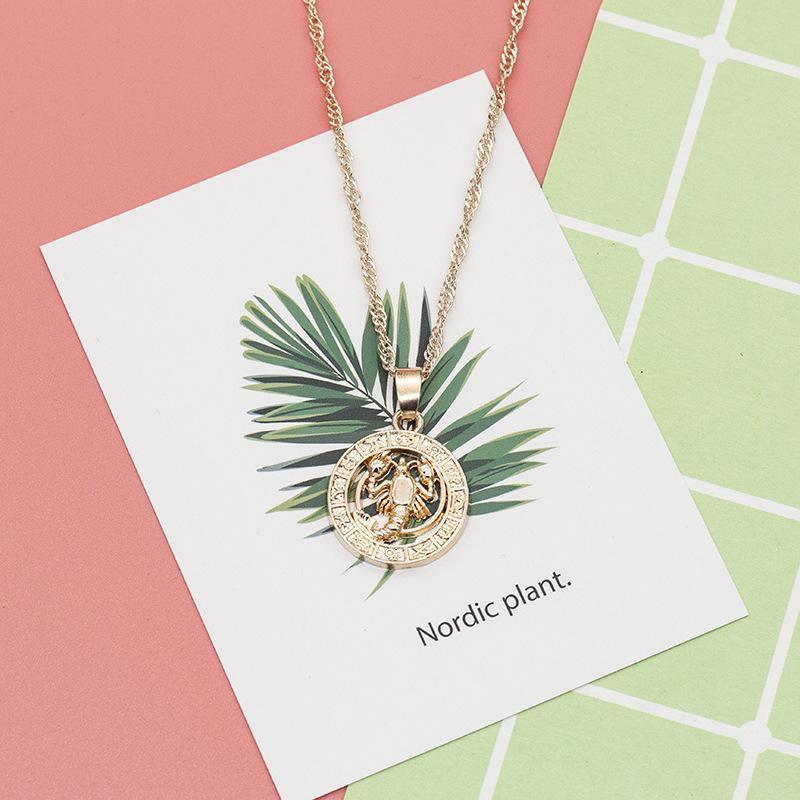 Rose Gold Zodiac Pendant - necklaces - Rose Gold Zodiac Pendant - L - by Hunny Life