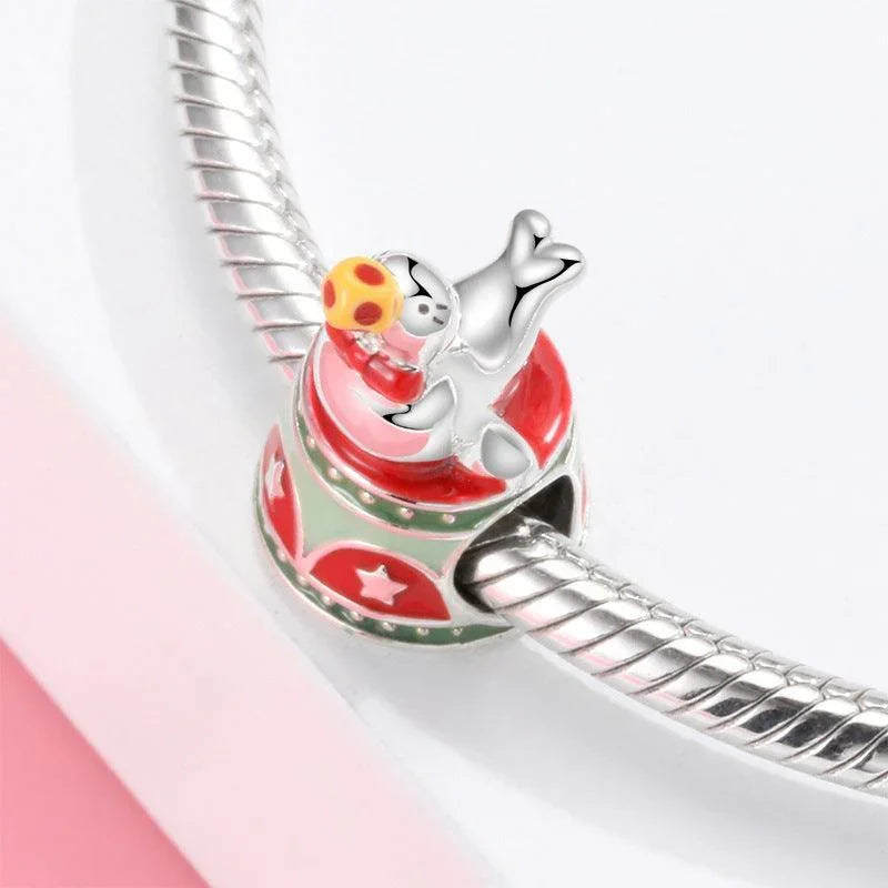 S925 Sterling Silver Cartoon Cute Carnival Cruise Charm - Charms - S925 Sterling Silver Cartoon Cute Carnival Cruise Charm - PC0776 - by Hunny Life