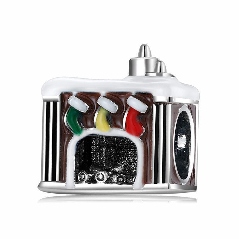 S925 Sterling Silver Drip Glue Beads Christmas Charms - Charms - S925 Sterling Silver Drip Glue Beads Christmas Charms - PC0730 - by Hunny Life