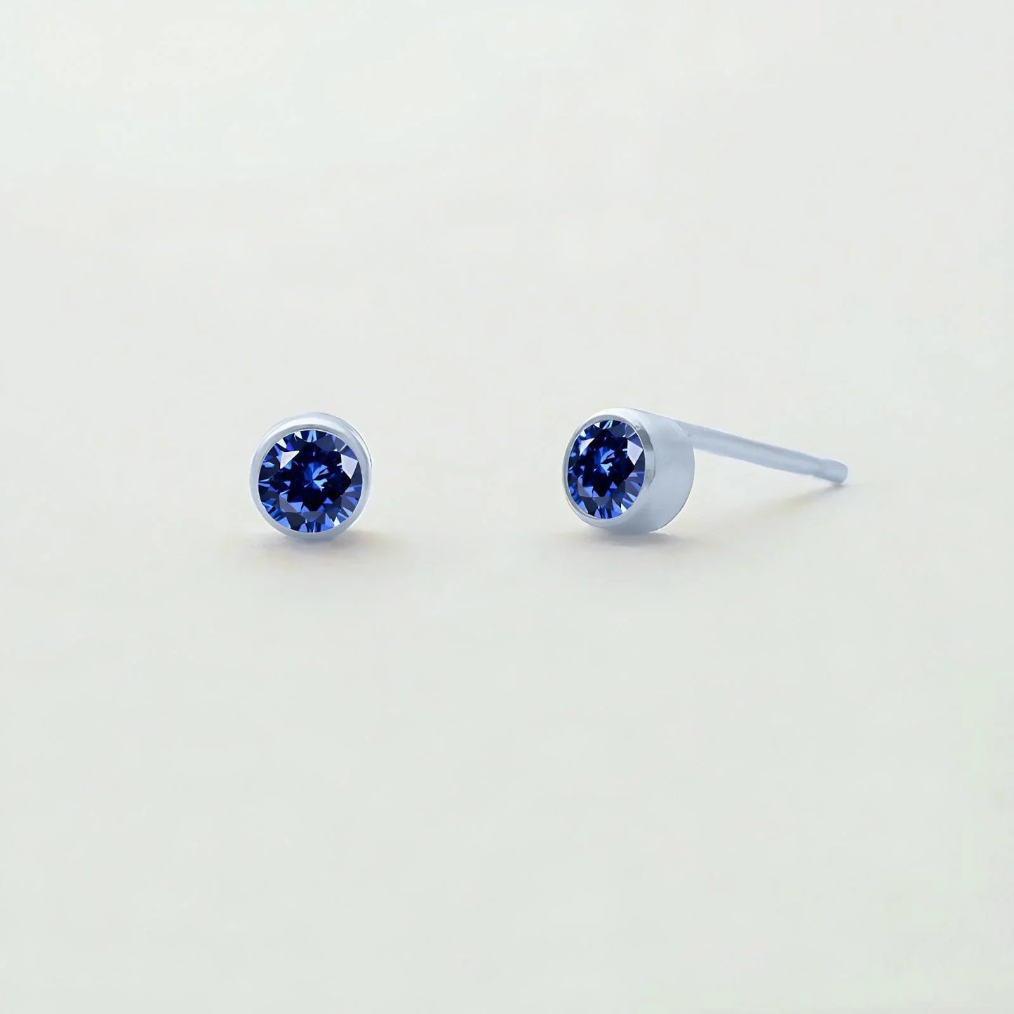 September Birthstone Cute Earrings - birthstone earring - September Birthstone Cute Earrings - Silver - by Hunny Life