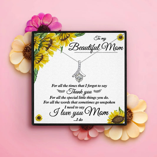 Shiny Heart Necklace Women Mother Gift - mom necklaces - Shiny Heart Necklace Women Mother Gift - Default Title - by Hunny Life