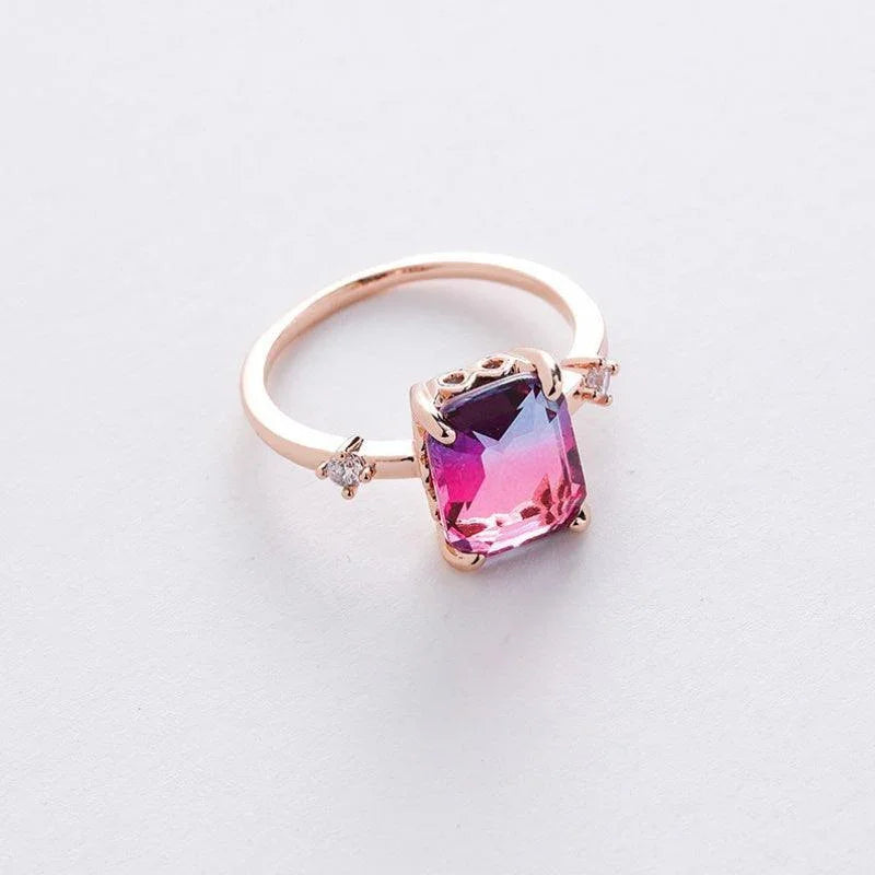 Simple Cute Minimalist Crystal Rings - ring - Simple Cute Minimalist Crystal Rings - G - by Hunny Life