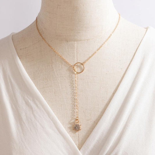 Simple Ins Style Small Circle Necklace - necklaces - Simple Ins Style Small Circle Necklace - Picture color - by Hunny Life