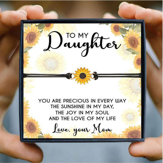 Sunflower Bracelets for daughter - daughter Bracelets - Sunflower Bracelets for daughter - Default Title - by Hunny Life