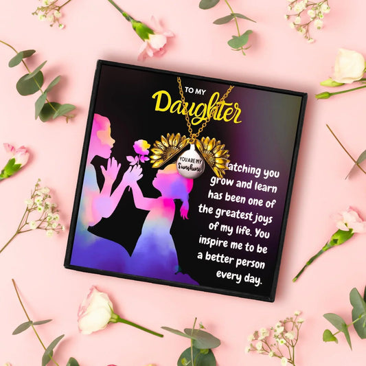 Sunflower Gifts For Daughter Gifts From Mom - daughter necklaces - Sunflower Gifts For Daughter Gifts From Mom - Default Title - by Hunny Life