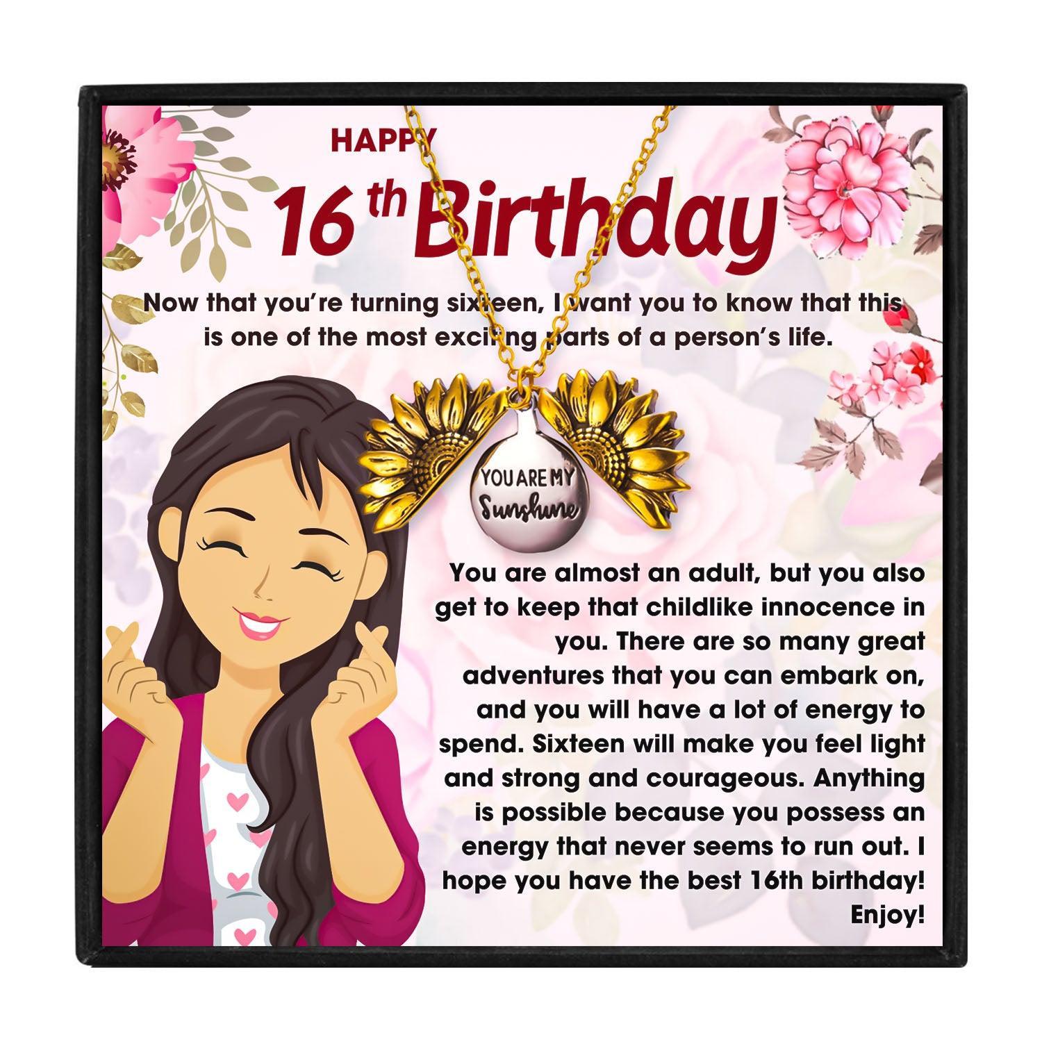 Sweet 16 Birthday Gifts For Girls, Gifts for 16 Year Old Girl, Happy 16th  Birthday Gifts for Girls Best Friends Female Daughter Sister Her Girlfriend