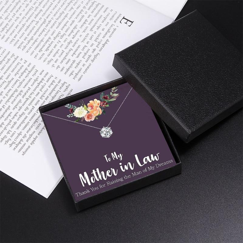 Thank You Mother In Law Gift Necklace Set - mother in law Necklaces - Thank You Mother In Law Gift Necklace Set - Default Title - by Hunny Life