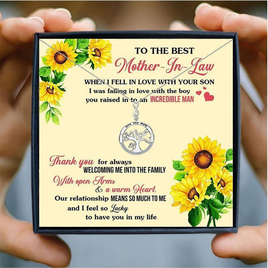 To Mother In Law Family Tree Gift Necklace - mother in law Necklaces - To Mother In Law Family Tree Gift Necklace - Default Title - by Hunny Life