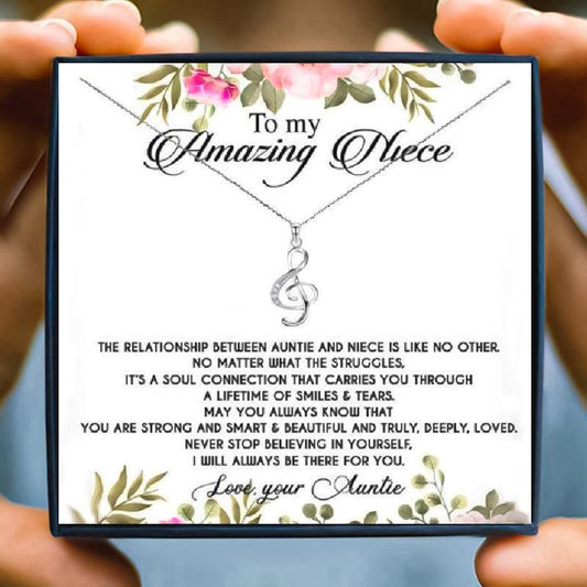 To My Amazing Niece Necklace Gift Set From Aunt - Niece Necklace - To My Amazing Niece Necklace Gift Set From Aunt - Default Title - by Hunny Life