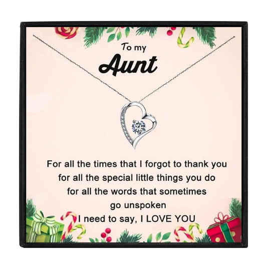 To My Aunt Gift Necklace Set - aunt necklaces - To My Aunt Gift Necklace Set - txx199y4 Gift Box - by Hunny Life