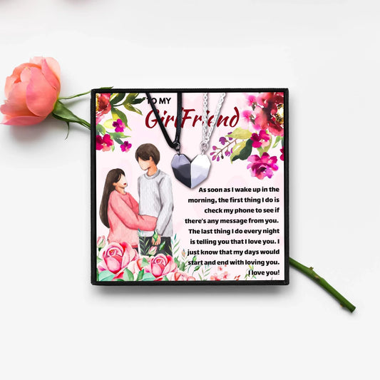 To My Badass Girlfriend Matching Relationship Necklaces - Girlfriend Necklaces - To My Badass Girlfriend Matching Relationship Necklaces - Default Title - by Hunny Life