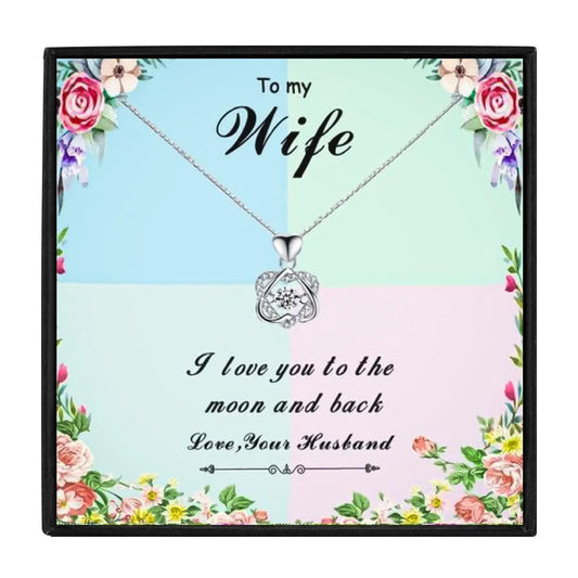 To My Badass Wife Rose Gold Necklace - wife necklaces - To My Badass Wife Rose Gold Necklace - Silver - by Hunny Life