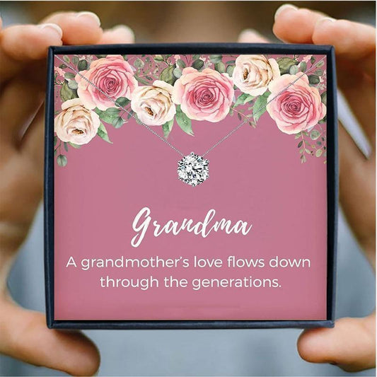 To My Beautiful Grandma Gift Necklace - grandma necklaces - To My Beautiful Grandma Gift Necklace - Default Title - by Hunny Life