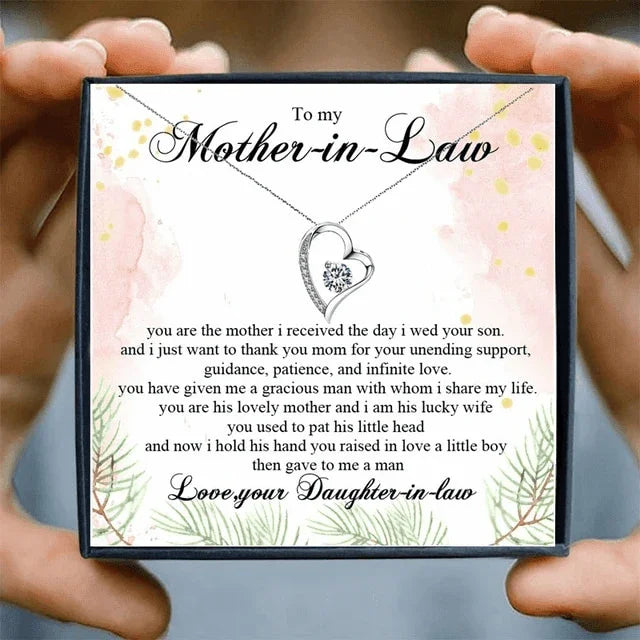 To My Beautiful Mother in law Gift Love Necklace - mother in law Necklaces - To My Beautiful Mother in law Gift Love Necklace - Default Title - by Hunny Life