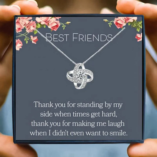 To My Bestie Friendship Gift Necklace Set - Friendship Necklace - To My Bestie Friendship Gift Necklace Set - Default Title - by Hunny Life
