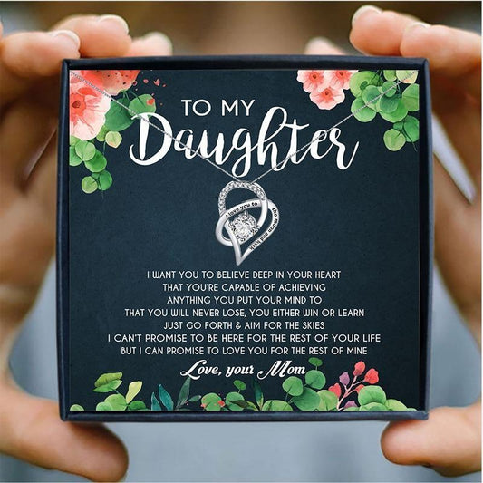 To My Daughter Gift Necklace From Mom - daughter necklaces - To My Daughter Gift Necklace From Mom - Default Title - by Hunny Life