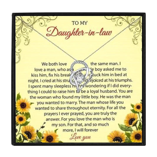 To My Daughter in Law Gift Necklace Set - daughter-in-law necklaces - To My Daughter in Law Gift Necklace Set - HE-N382 - by Hunny Life