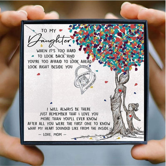 To My Daughter Necklace for Her Mother - daughter necklaces - To My Daughter Necklace for Her Mother - Default Title - by Hunny Life