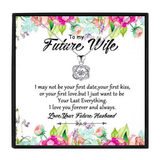To My Future Wife Necklace Gift From Husband - wife necklaces - To My Future Wife Necklace Gift From Husband - Silver - by Hunny Life