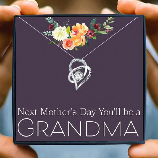 To My Grandma Heart Pendant Necklace Gift Set - grandma necklaces - To My Grandma Heart Pendant Necklace Gift Set - Default Title - by Hunny Life