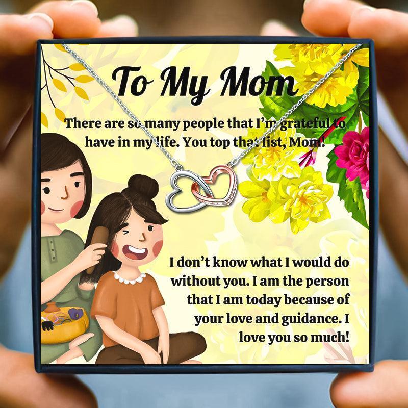 To My Loving Mom Necklace From Daughter - mom necklaces - To My Loving Mom Necklace From Daughter - Sunflower - by Hunny Life