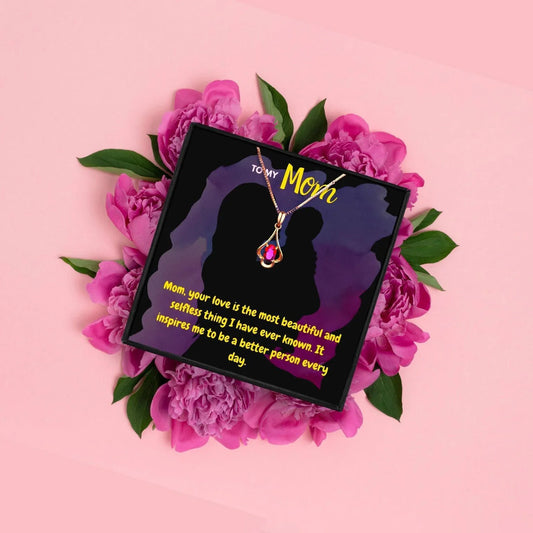 To My Mother Rose Gold Necklace - mom necklaces - To My Mother Rose Gold Necklace - Rose Gold - by Hunny Life