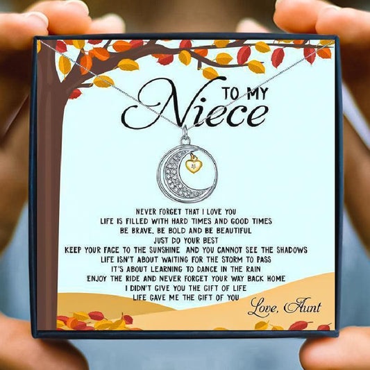 To My Niece Gift Necklace Set - Niece Necklace - To My Niece Gift Necklace Set - Default Title - by Hunny Life