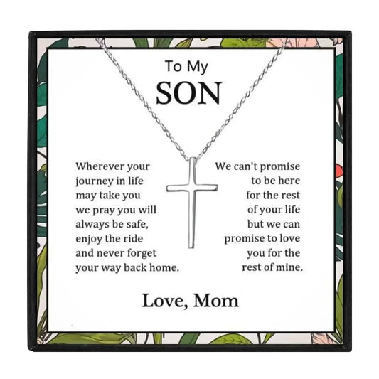 To My Son Gift Necklace From Mom And Dad - son necklace - To My Son Gift Necklace From Mom And Dad - from mom - by Hunny Life