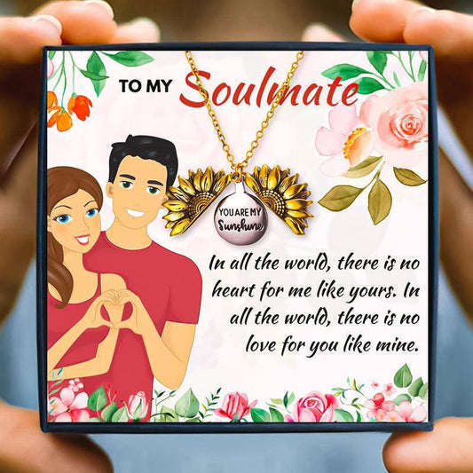 To My Soulmate Forever Love Necklace Gift Set - soulmate necklaces - To My Soulmate Forever Love Necklace Gift Set - Default Title - by Hunny Life