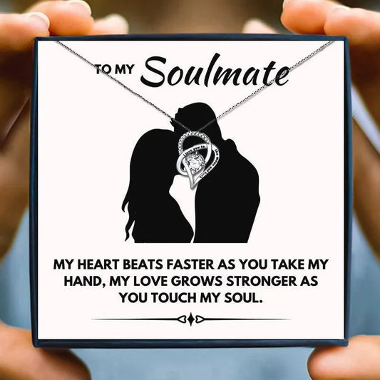 To My Soulmate Sentimental Gifts for Her - soulmate necklaces - To My Soulmate Sentimental Gifts for Her - Default Title - by Hunny Life