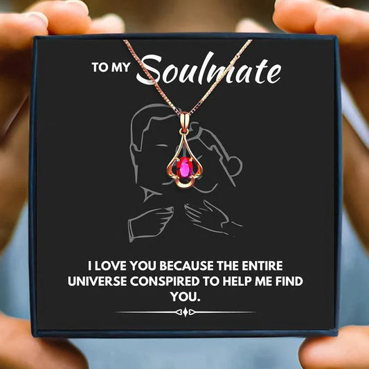 To My Stunning Smokin' Hot Soulmate Necklace - soulmate necklaces - To My Stunning Smokin' Hot Soulmate Necklace - Default Title - by Hunny Life