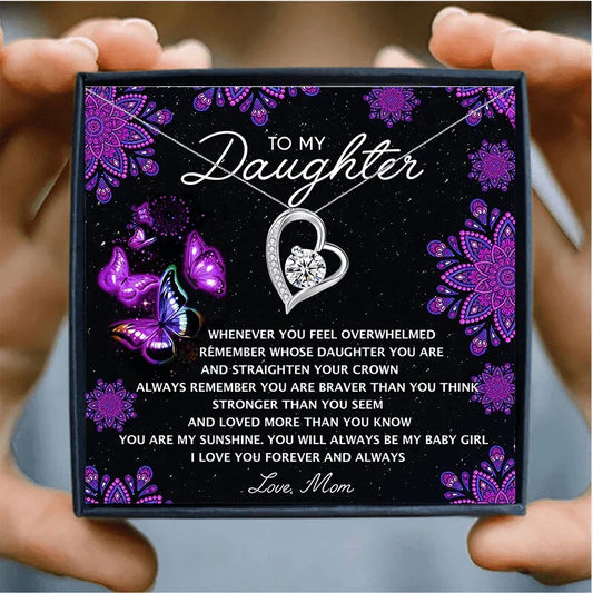 To My Sweet Daughter Gift Necklace Set - daughter necklaces - To My Sweet Daughter Gift Necklace Set - Default Title - by Hunny Life