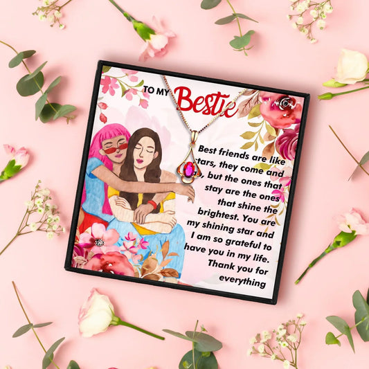 True Friendship Necklace Gift Set For Bestie - Friendship Necklace - True Friendship Necklace Gift Set For Bestie - Default Title - by Hunny Life